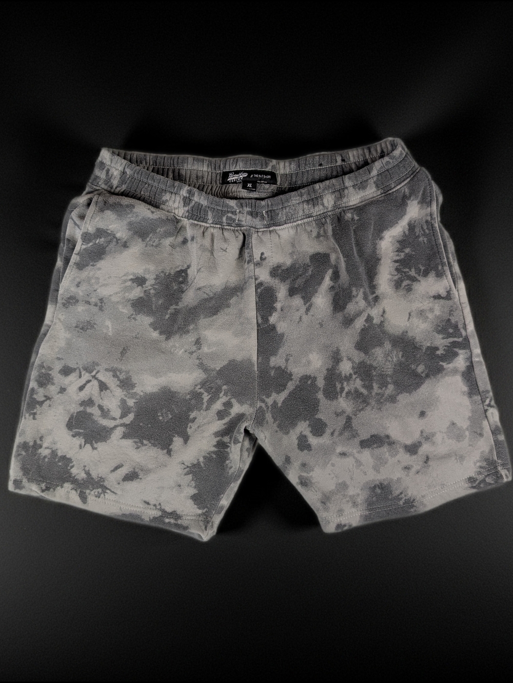 Brooklyn Cloth Gray Tie-Dye Athletic Shorts